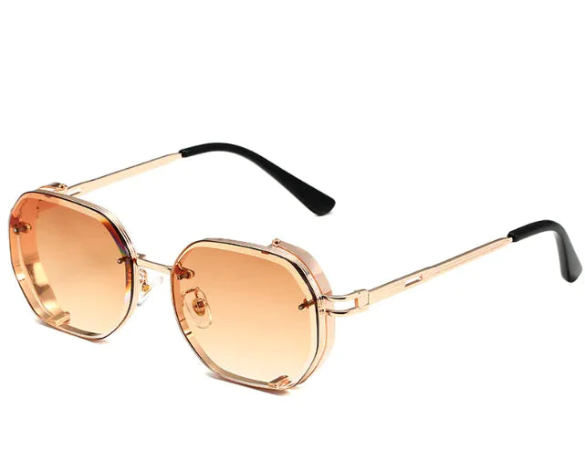 Men's Fashion Square Metal Sunglasses