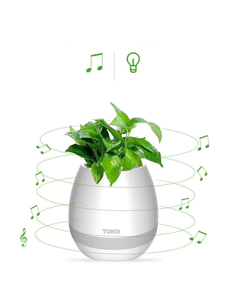 Smart Touch Sensor Bluetooth Flowerpot Speaker